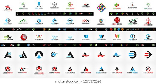 50 Logo Templates set