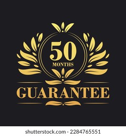 50 Months Guarantee Logo vector,  50 Months Guarantee sign symbol