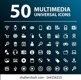 50 Multimedia Icons.