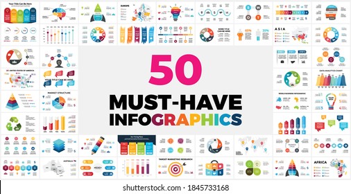 50 Must-Have Infographics for your presentation. Special Offer with my best info graphic templates.