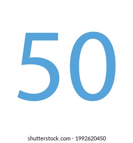 50 NUMBER SIMPLE CLIP ART VECTOR