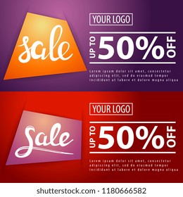 50% off. Banner's