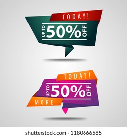 50% off. Banner's