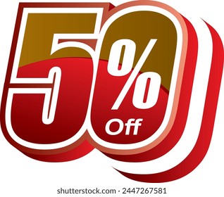 50% OFF to be used in advertising campaigns