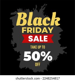 50% Off Black Friday Sale Banner