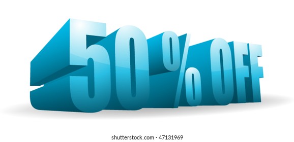 50% OFF button