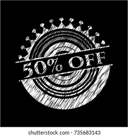 50% Off chalk emblem