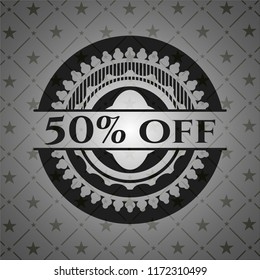50% Off dark badge