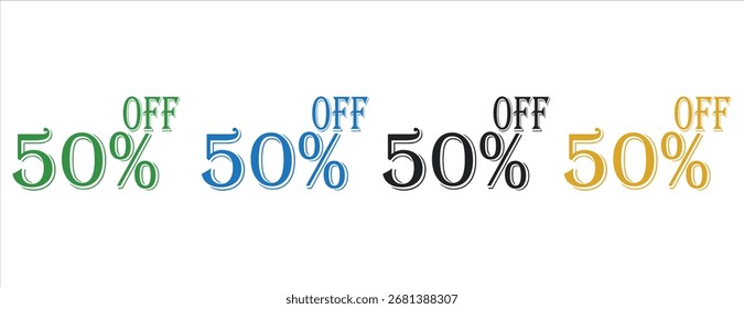 50% de descuento conjunto de iconos