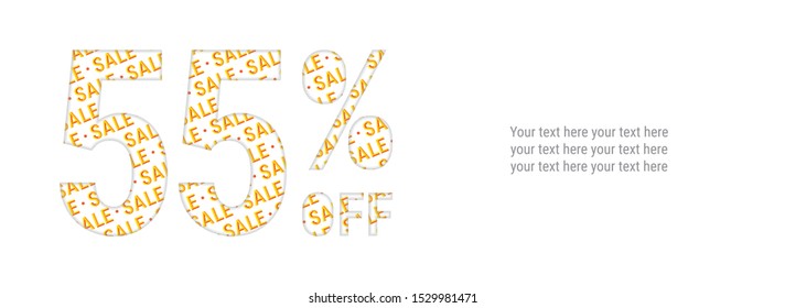 50% off discount promotion sale. White poster, banner, ads. Paper cut with sale pattern. For your unique selling poster, banner promotion offer percent discount ads - Powered by Shutterstock - Get 15% off with code: PIKWIZARD15