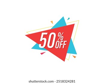 50% Off Discount And Sale Promotion Banner