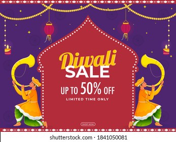 50 Off Diwali Sale Poster Design Stock Vector (Royalty Free) 1841050081 ...