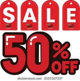50% off flash sale  vector design for sale day 