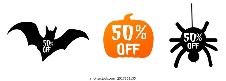 50 % Rabatt auf Halloween, 50 % Rabatt auf Symbole