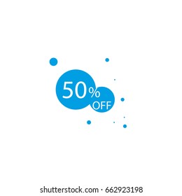 50 % off icon 