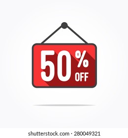 50% Off Long Shadow Label