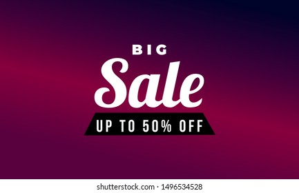 50% Off massive sale banner background 