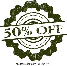 50% de precinto de textura de hule de goma