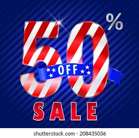 50 off, 50 sale discount, 50% off text- vector EPS10