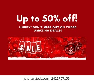 Up to 50% Off - Sale - Hurry! Don't miss out on these amazing deals! - Sale Promotion Banner