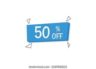 50% off. Special Offer Marketing Announcement. Discount promotion. 50% Discount Special Offer Conceptual Banner Design Template.