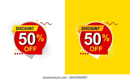 Hasta 50 De Descuento En El Vector De La Oferta Especial. Oferta especial descuento etiqueta 50 por ciento. Ilustración vectorial