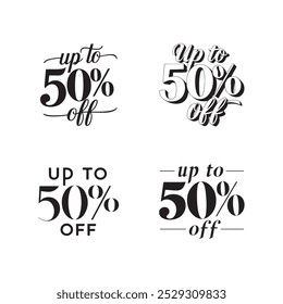 Up To 50% off styles typography vector silhouette 