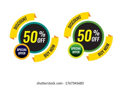 50% off tag vector art