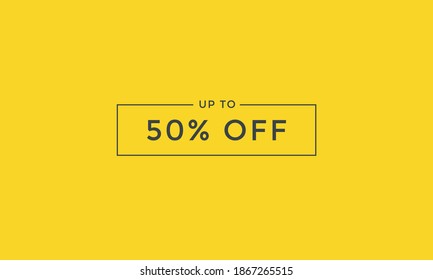 up to 50% off text web button. label sign icon up to 50% off. 