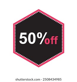 50% OFF VECTOR ILLUSTRATION DESIGN. 50% OFF FLAT DESIGN.