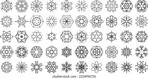 50 Ornamental mandala vector design