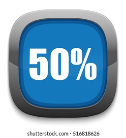 50 percent button