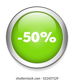 50 percent button