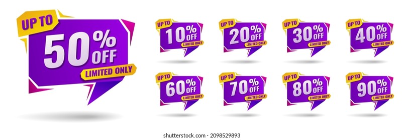 50 por ciento descuento icono plano vector aislado con descuento sólido, iconos de línea