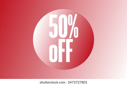 50 percent discount, redball, promotions e offers,eps