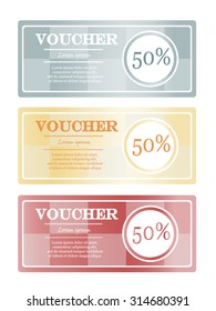 50 percent discount voucher.