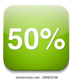 50 percent icon