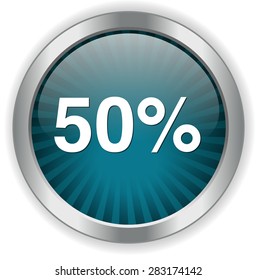 50 percent icon