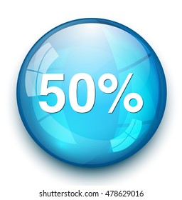 50 percent icon