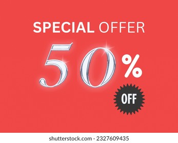 Up to 50 percent off.