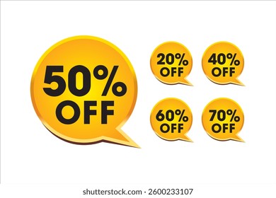 50 Percent Off Banner Modern vector design 