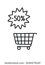 50 percent off,  basket sale