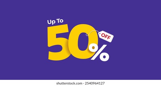 50%  Percent OFF Vector Illustration,  , Save offer, off sale banner isolated, Offer Banner Design, Discount banner, Special Offer poster design,  price tag 