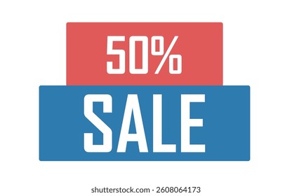 50 percent sale offer vector icon
Vector offer discount, sale, promotion