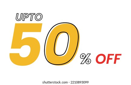 hasta un 50 por ciento de plantilla vectorial, hasta un 50 por ciento de fuera de la oferta vector de plantilla