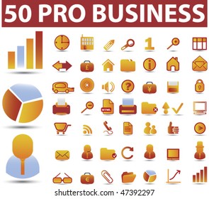 50 signos profesionales. vector