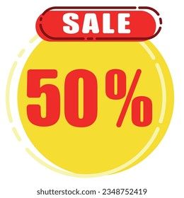 50% sale offer promo market
