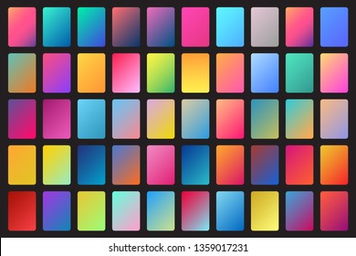 50 Set Of Colorful Vector Gradients | Backgrounds