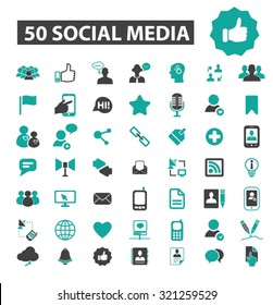 50 Symbole sozialer Medien