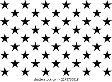 50 Stars from the American Flag USA
